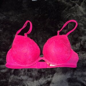 PINK Neon Push-up Bra - Size 34B